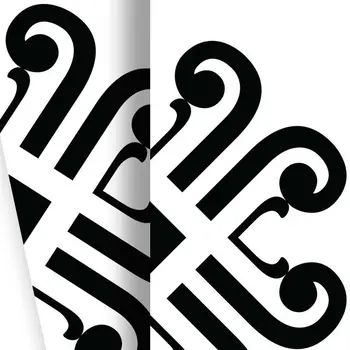 5" X 5" Black and White Daisy Peel and Stick Removable Tiles