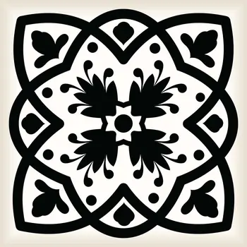 8" X 8" Black White and Gray Bella Peel and Stick Tiles