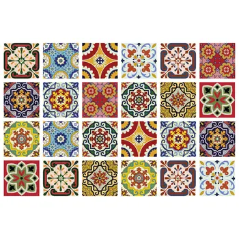 6" X 6" Mediterra Mosaic Peel and Stick Tiles