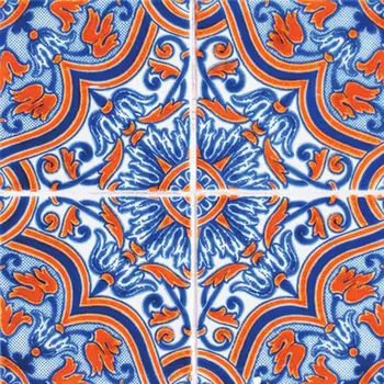 5" X 5" Prima Blue Peel And Stick Removable Tiles