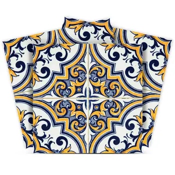 7" X 7" Neutral Gina Peel And Stick Removable Tiles