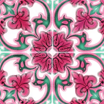 8" X 8" Rosa Pink Lea Removable Peel and Stick Tiles