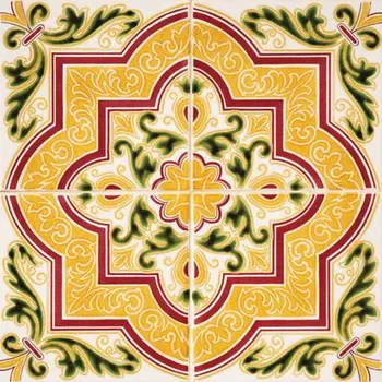 6" X 6" Golden Multi Mosaic Peel and Stick Tiles
