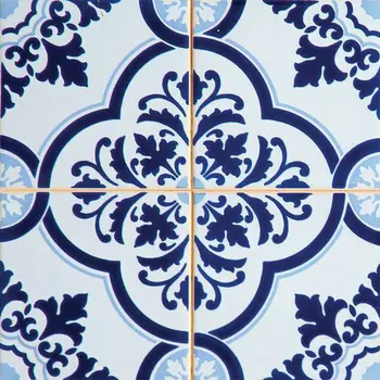 7" X 7" Azul Multi Mosaic Peel and Stick Tiles