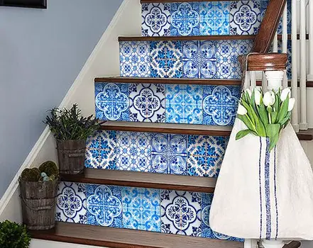 6" X 6" Azul Gianna Peel and Stick Tiles
