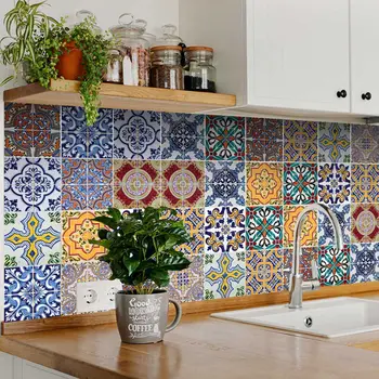5" X 5" Addina Mutli Mosaic Peel and Stick Tiles