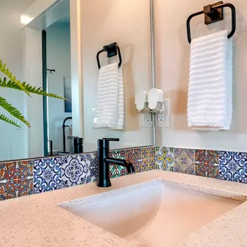 6" X 6" Addina Mutli Mosaic Peel and Stick Tiles