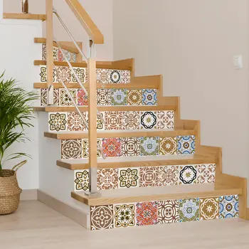 7" x 7" Snickerdoodle Mosaic Pop Peel and Stick Removable Tiles