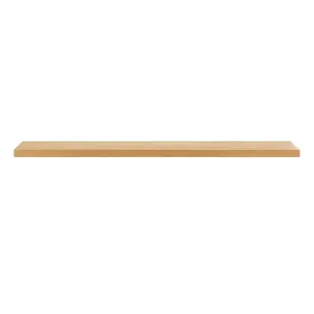 75" Natural Wooden Wall Mounted Floating Shelf