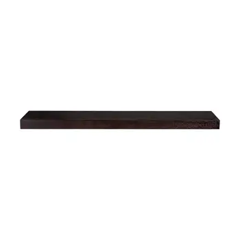 43" Espresso Wooden Wall Mounted Floating Shelf