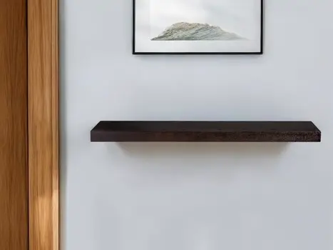 43" Espresso Wooden Wall Mounted Floating Shelf
