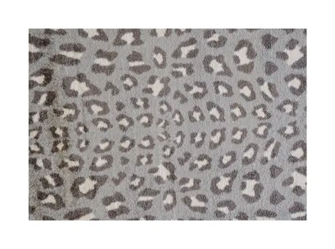 2' X 3' Gray and Brown Cheetah Washable Floor Mat