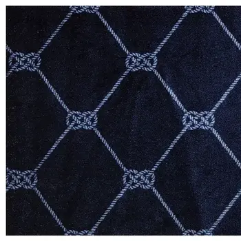 2' X 3' Navy Nautical Knots Washable Floor Mat
