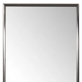 60" Gray Metal Framed Full Length Hanging Mirror