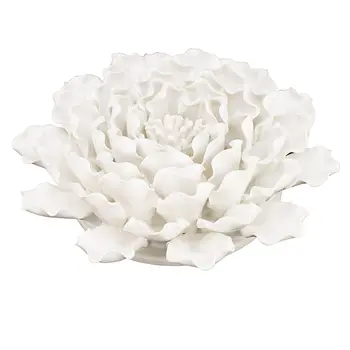 9" X 9" Off White Ceramic Novelty Hanging Dimensional Sculpture