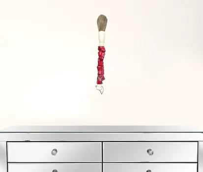 Red Chunky Coral Decorative Calligraphy Brush