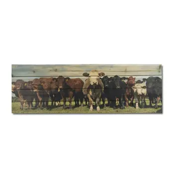 Charming Cow Herd Unframed Photograph Wall Art