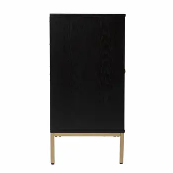 Black and Gold Harlequin Sideboard Storage Cabinet