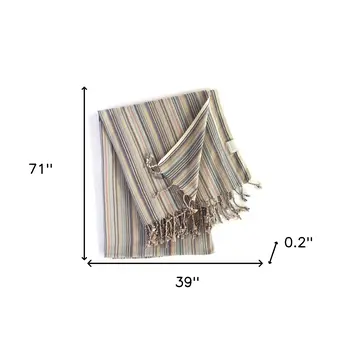 Multi Colored Striped Design Turkish Beach Blanket