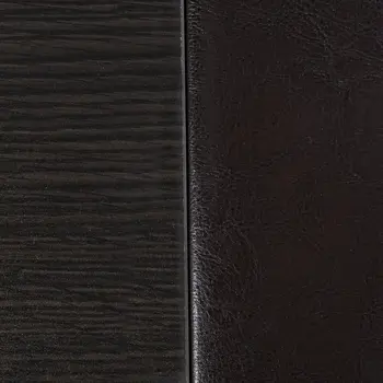 Five Piece Dark Brown Faux Leather Coffee Table and Storage Ottoman Set