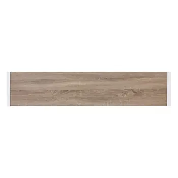 54" Gray Brown and White Sled Console Table