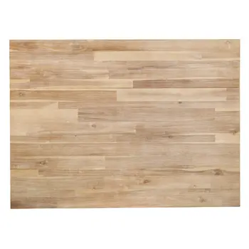Black and Natural 44" Kitchen Island With Storage