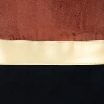 Brown Gold and Black Tufted Velvet Square Pillow