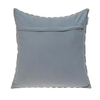 Jacquard Diamond Pattern Decorative Gray Throw Pillow