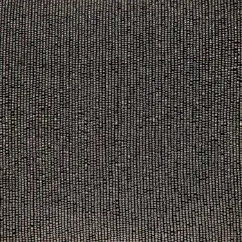 Shimmering Gray Beaded Luxury Throw Pillow
