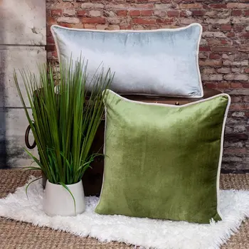 12" X 24" Blue and Green Throw Pillow