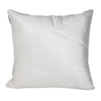 20" White Cotton Blend Throw Pillow
