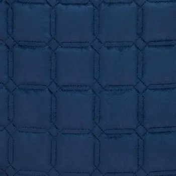 20" Navy Blue Cotton Blend Throw Pillow