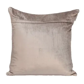 Tufted Diamonds Taupe Velvet Accent Pillow