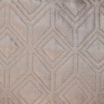 Tufted Diamonds Taupe Velvet Accent Pillow