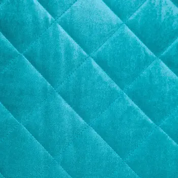 Tufted Diamond Aqua Transitional Square Pillow