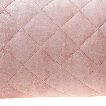 Tufted Diamond Pink Transitional Lumbar Pillow