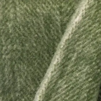 Supreme Soft Green and White Herringbone Handloomed Throw Blanket