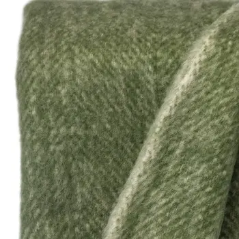 Supreme Soft Green and White Herringbone Handloomed Throw Blanket