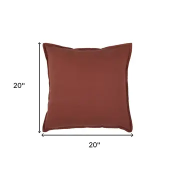 20" Paprika Cotton Throw Pillow