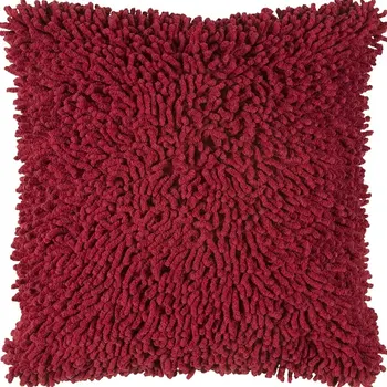 18" Red Cotton Throw Pillow