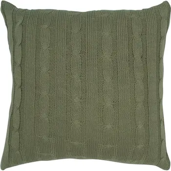 18" Olive Cotton Throw Pillow