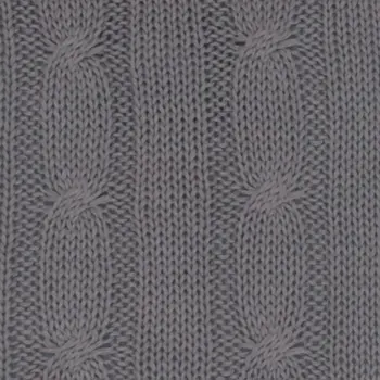 Gray Knit Sweater Stripe Down Throw Pillow