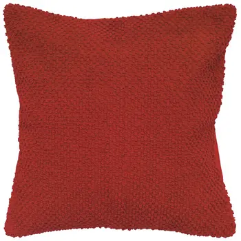 20" Red Cotton Throw Pillow