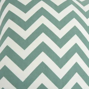 18" Aqua Cotton Throw Pillow