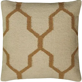 18" Natural Cotton Throw Pillow