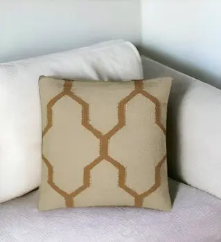 18" Natural Cotton Throw Pillow