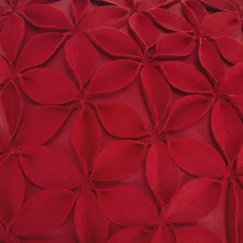18" Red Cotton Throw Pillow