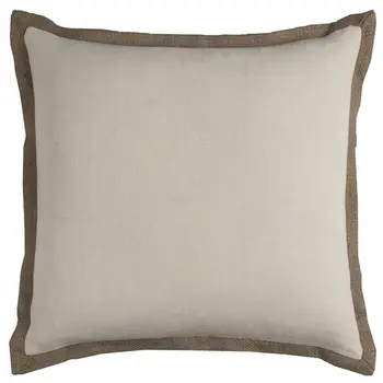 22" Natural Cotton Throw Pillow
