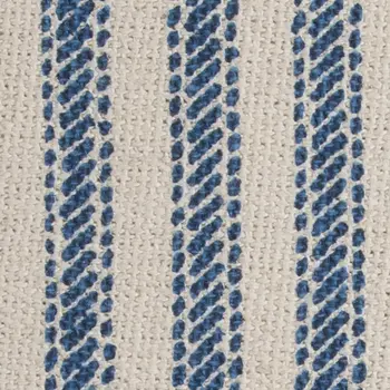 Blue Natural Ticking Stripe Throw Pillow