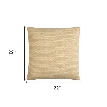 Yellow Ivory Scaled Diamond Pattern Throw Pillow